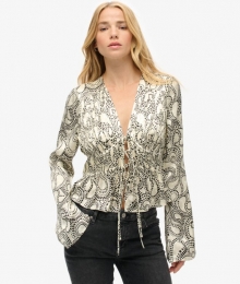 GeweventopmetPlooienen70sMouwenWitGrootte38