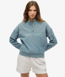 ActiveTechLogoRelaxedHalfzipSweaterBlueGrootte42