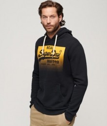 VintageBoxGradient-hoodieZwartGrootteM