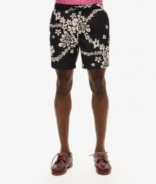 GerecycledeHawaaanseZwemshort-43cmZwartGrootteXL