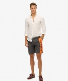 GerecycledeSportswearBoardshortmetLogo-48cmDonkergrijsGrootteL