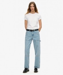 DenimTimmermansbroekmetMiddelhogeTailleLichtblauwGrootte2832