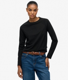 EssentialLogoLongsleeveTopBlackGrootte38