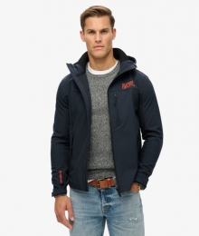 SoftshellTrekkerjasmetCapuchonBlauwGrootteL
