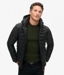 GewatteerdeFujiSportjasmetCapuchonZwartGrootteXxl