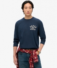 AthleticEssentialstopmetLangeMouwenBlauwGrootteL