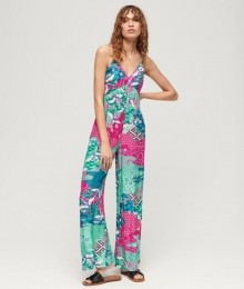 Cami-jumpsuitmetPrintPaarsGrootte38
