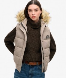 EverestBodywarmervanImitatiebontBeigeGrootte44