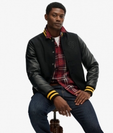 ClassicVarsityBomberJacketBlackGrootteXxl