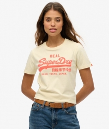 VintageNeonT-shirtmetLogoCrmeGrootte38