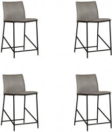 Setvan4LerenbarkrukkenFavorlaag-EchtleerIndustrieelComfortabelenkiesuitmeerdan150kleuren-OntdekdeVeleLeersoortenenKleurenbijShopX