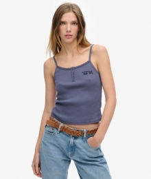 AthleticEssentialsCamitopmetKnopenenPrintBlauwGrootte42-44