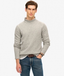 Jaren90TruimetRolkraagGrijsGrootteS