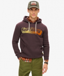 FlockedFadeHoodiemetPrintPaarsGrootteM