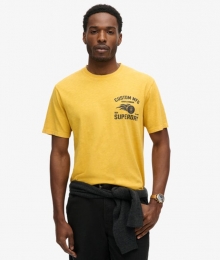 LosvallendBikerT-shirtGeelGrootteS