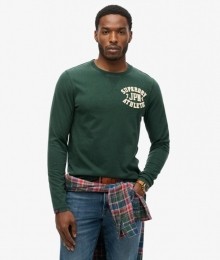 VintageAthleticLongSleeveTopGroenGrootteL