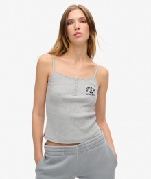 AthleticEssentialsCamiTopjemetKnopenenPrintGrijsGrootte38-40