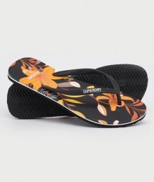 KlassiekeVintageTeenslippersZwartGrootteS