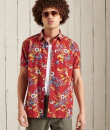 HawaaansOverhemdRoodGrootteXL