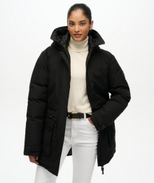 CityGewatteerdeParkaJasBlackGrootte40