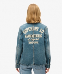 ChoreJackvanSpijkerstofmetBorduurselDonkerblauwGrootte38