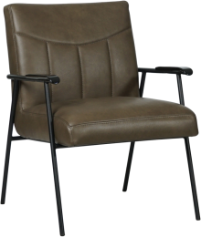 GrijzelerenindustrileretrofauteuilBeam-GranadaleerAshgrijsleer