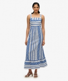 StatementGelaagdeMaxi-jurkBlueGrootte44