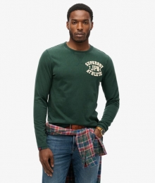 VintageAthleticLongSleeveTopGroenGrootteXxl