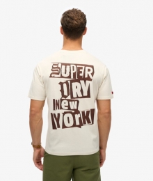 Lo-fiPunkGraphicT-shirtmetLossePasvormCrmeGrootteM