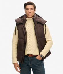 KorteGewatteerdeTouchlineBodywarmerBruinGrootteL