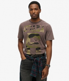 OsakaT-shirtmetLossePasvormBrownGrootteXxl