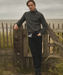 Jaren90TruimetRolkraagDonkergrijsGrootteXxl