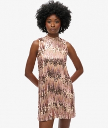 A-lijnSl-mini-jurkmetLovertjesRozeGrootte40