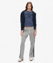 AthleticEssentialsStripeJoggingbroekmetWijdePijpenGrijsGrootte42