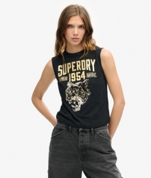 ArchiveAansluitendeTanktopmetVersieringenZwartGrootte44