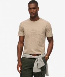 ArchiveT-shirtmetPrintenRelifopdrukBeigeGrootteM