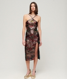 Midi-jurkmetHalternekenLovertjesMultiGrootte40