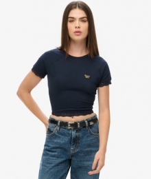 Jaren90T-shirtmetKantenRandBlauwGrootte42