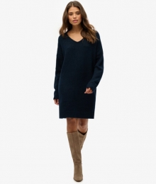 OversizedTrui-jurkmetV-halsBlauwGrootte44