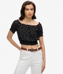 KortetopmetKorteMouwenenSmokwerkZwartGrootte38