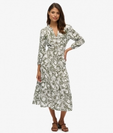 GewevenMidi-jurkinLaagjesGreenGrootte42