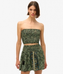 BandeautopmetPaisleyprintGroenGrootte40