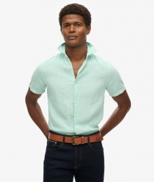 StudiosCasualLinnenOverhemdGroenGrootteXL