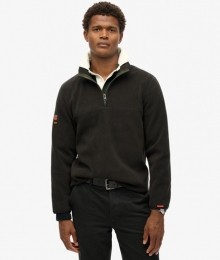 ActiveFleecemetHalveRitsZwartGrootteXL