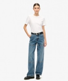 DenimTimmermansbroekmetMiddelhogeTailleBlauwGrootte3432