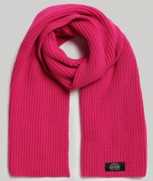 KlassiekeGebreideSjaalRozeGrootte1SIZE