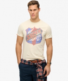 GasolineRelaxedT-shirtmetPrintCrmeGrootteXxxl