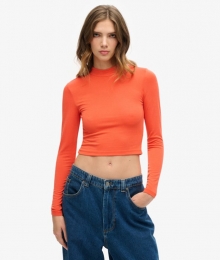 TopmetOpenAchterkantenLangeMouwenOranjeGrootte44