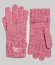 GeribdeGebreideHandschoenenRozeGrootte1SIZE