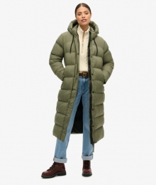 LangeRipstopPufferjasGroenGrootte36